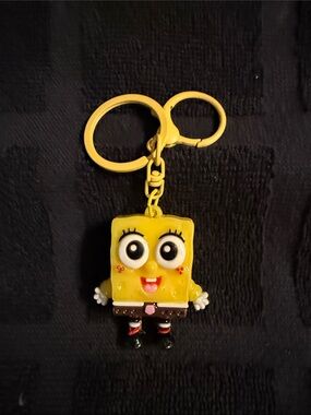 SpongeBob -Inspired Yellow Character Keychain for Kids